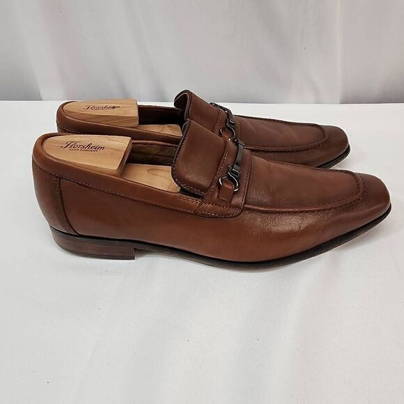 Florsheim Size 10 Men's Dress Shoe - Bit Loafer - Cognac M - Picture 4 of 10